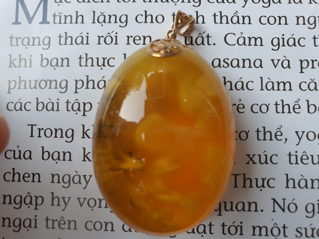 Mặt hổ phách Nga Baltic MHP291220-14 42x31x21 16,8g