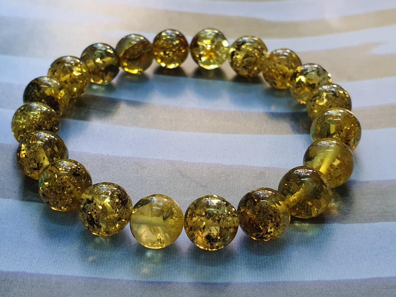 Vòng hổ phách Nga Baltic VHP230221-07 9,5ly 9,9g size 17,2