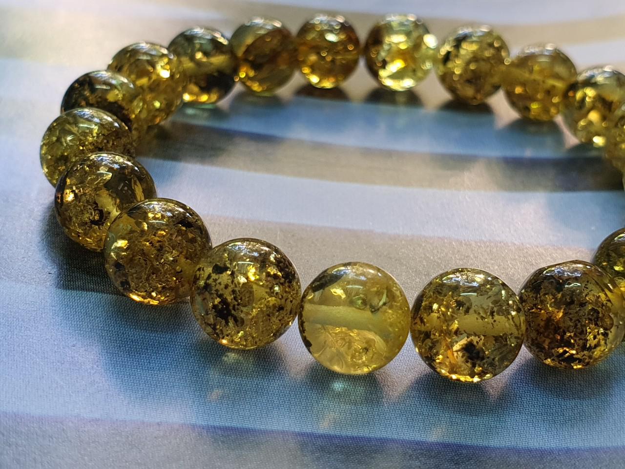 Vòng hổ phách Nga Baltic VHP230221-07 9,5ly 9,9g size 17,2