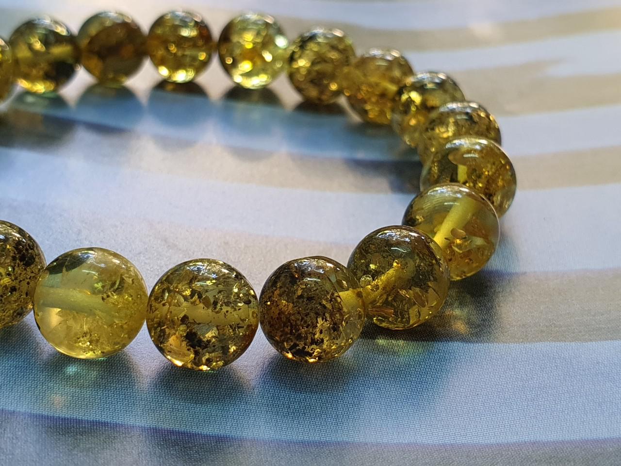 Vòng hổ phách Nga Baltic VHP230221-07 9,5ly 9,9g size 17,2