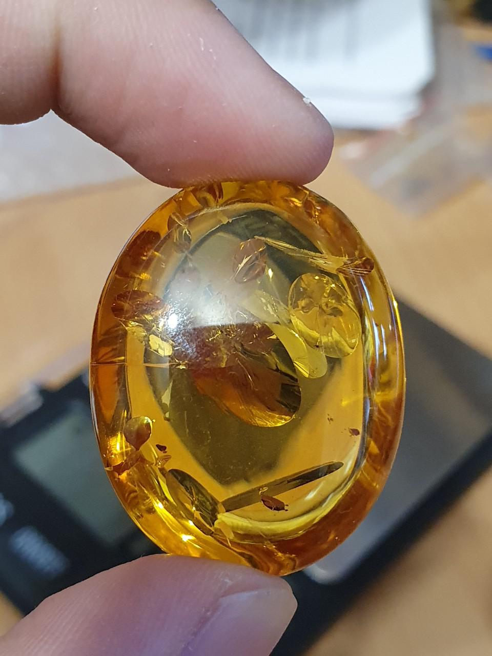 Amber Baltic - Mặt hổ phách Nga Baltic đẹp long lanh