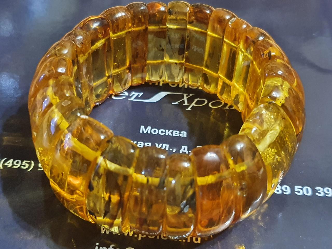Vòng tay hổ phách - Vòng ôm tay, có côn trùng 40 triệu năm