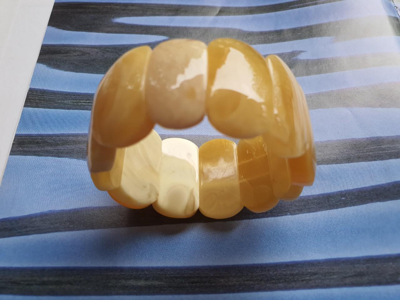 Vòng hổ phách Nga Baltic VHP220321-13 33x7 40g size 16,5