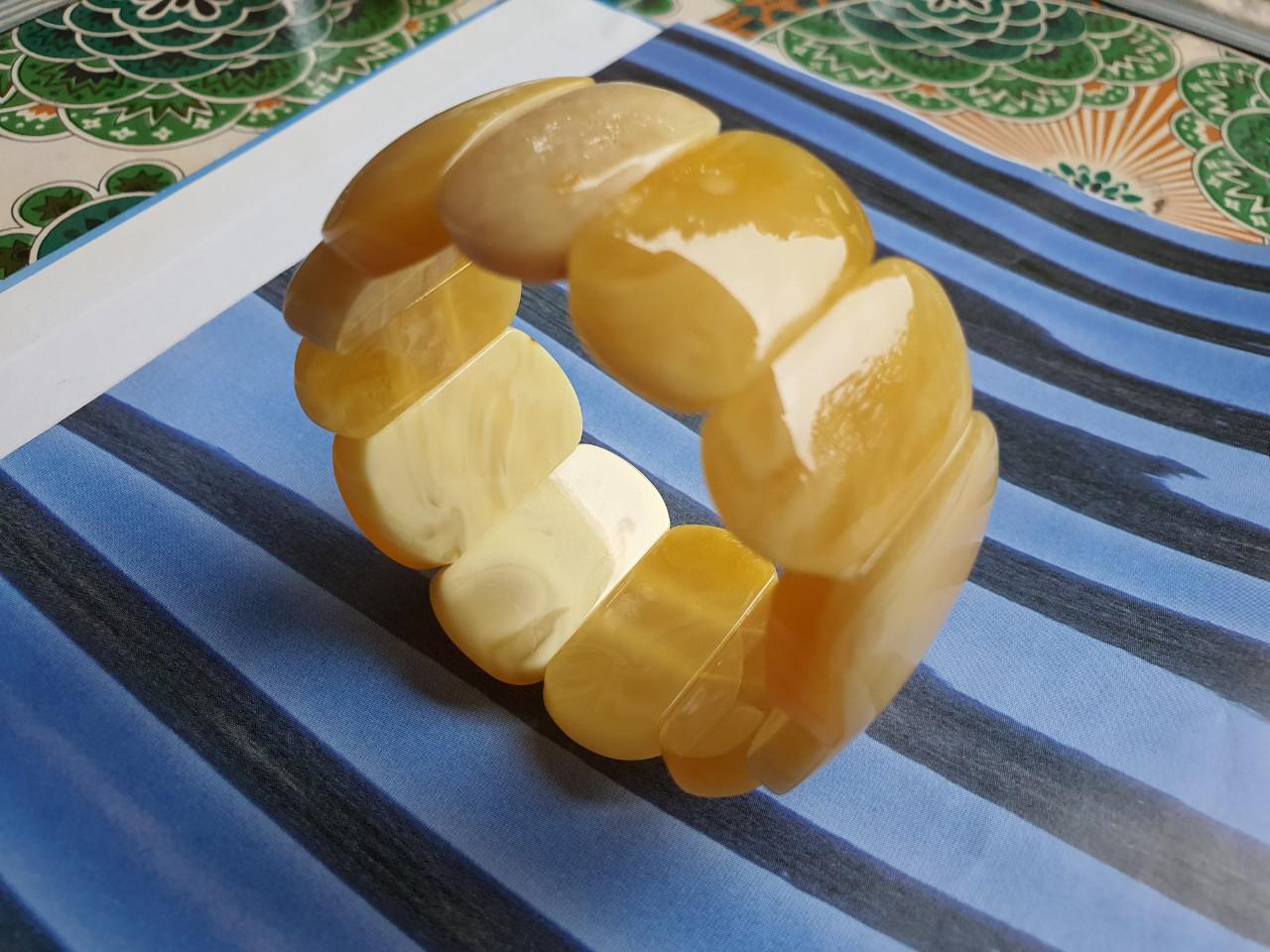 Vòng hổ phách Nga Baltic VHP220321-13 33x7 40g size 16,5