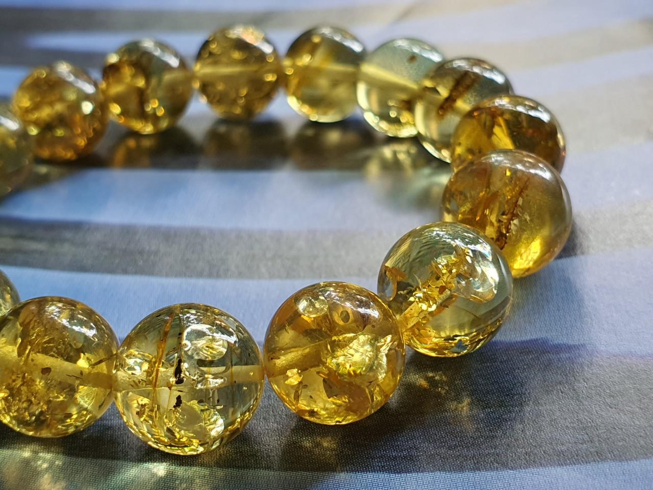 Vòng hổ phách Nga Baltic VHP230321-12 12ly 15,9g size 16,5