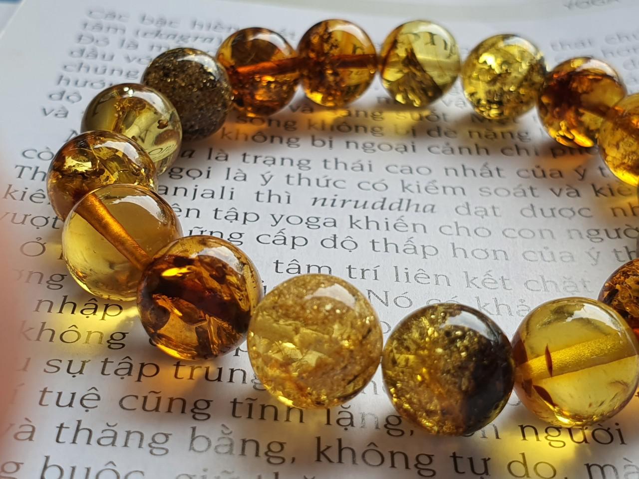 Vòng hổ phách Nga Baltic VHPMS126-08 11ly 12,8g size 16,2