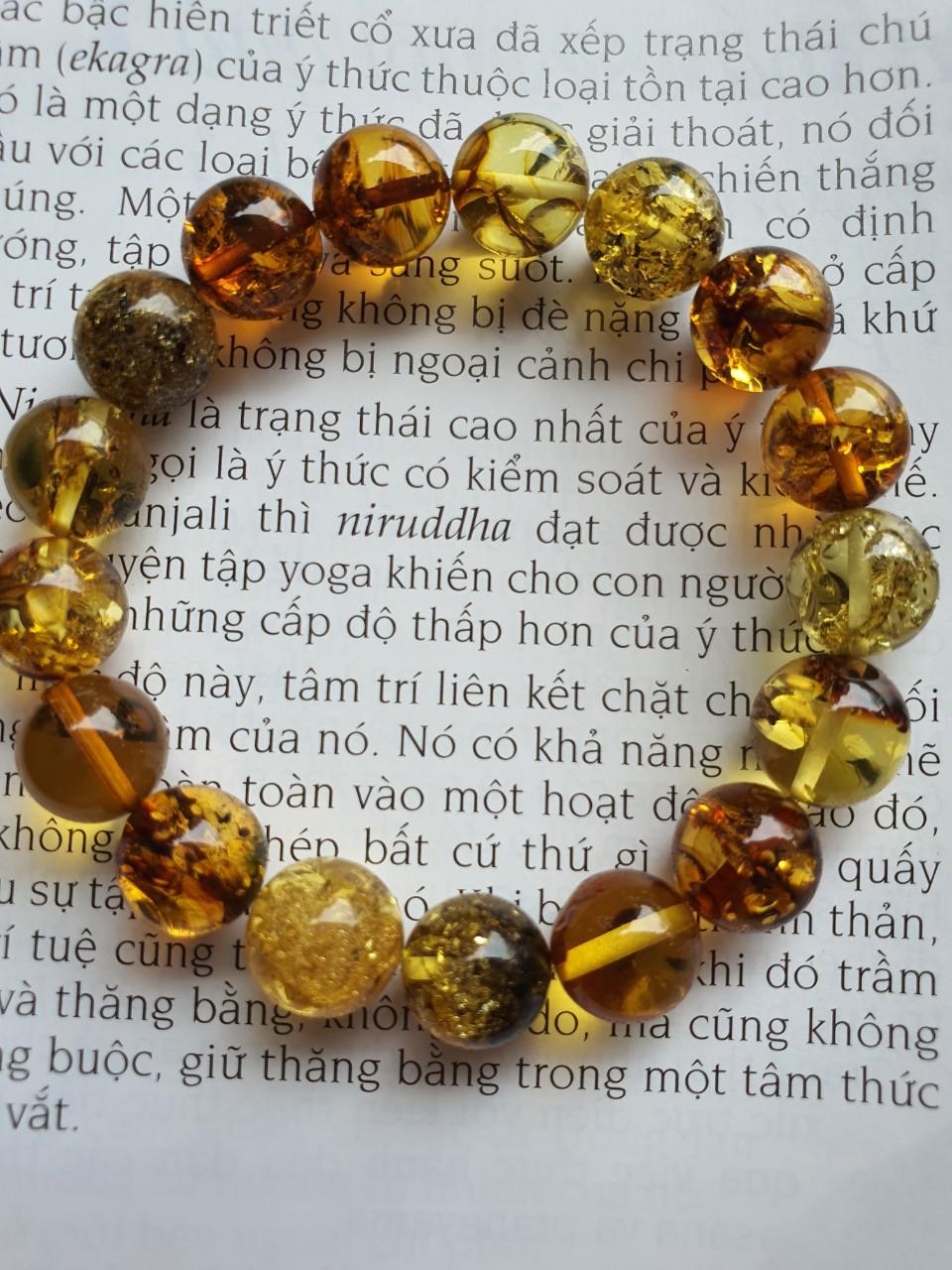 Vòng hổ phách Nga Baltic VHPMS126-08 11ly 12,8g size 16,2