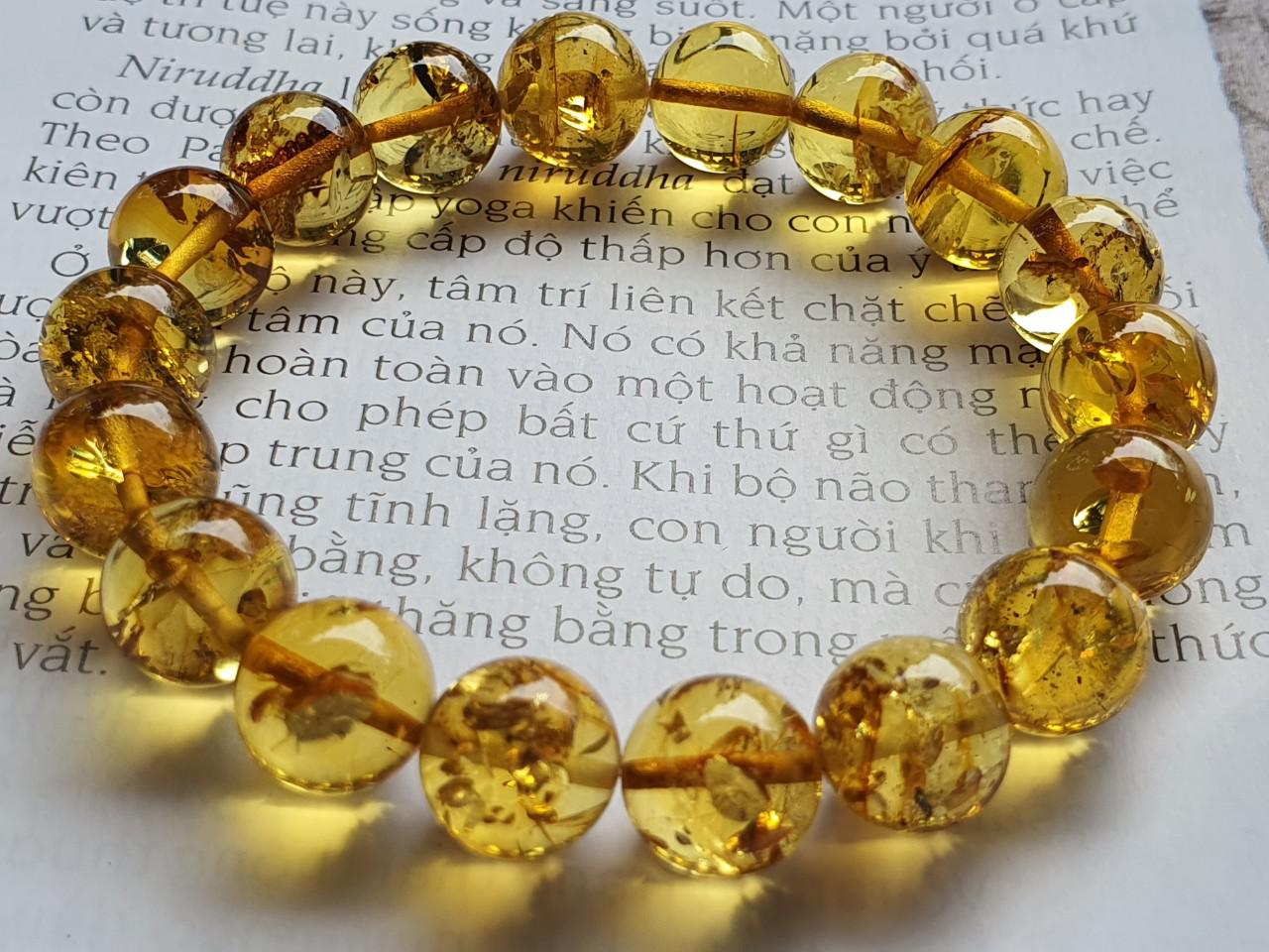 Vòng hổ phách Nga Baltic VHPMS126-11 10,5ly 11,6g size 16,5