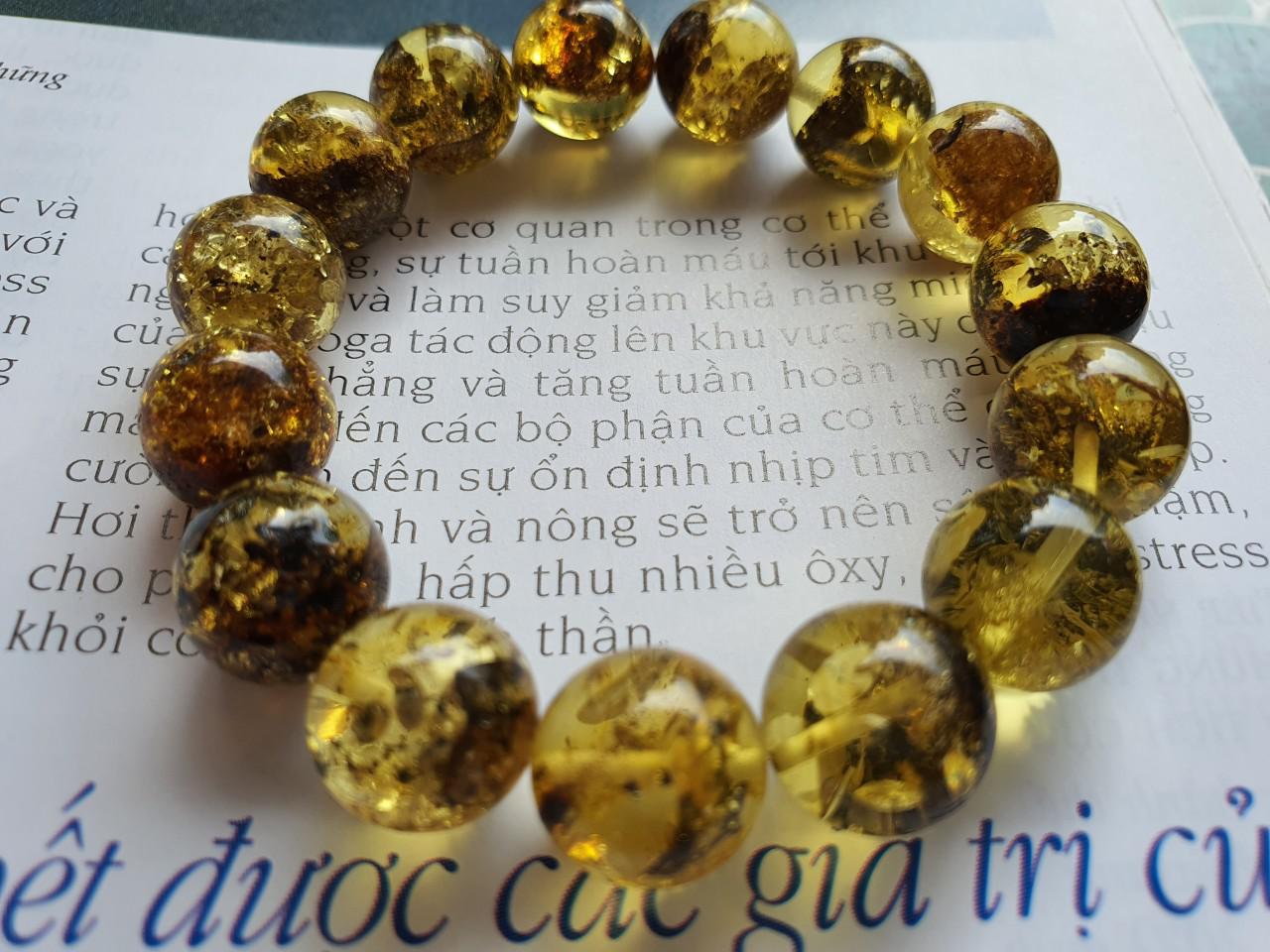 Vòng hổ phách Nga Baltic VHPMS127-04 12,5ly 16,3g size 16