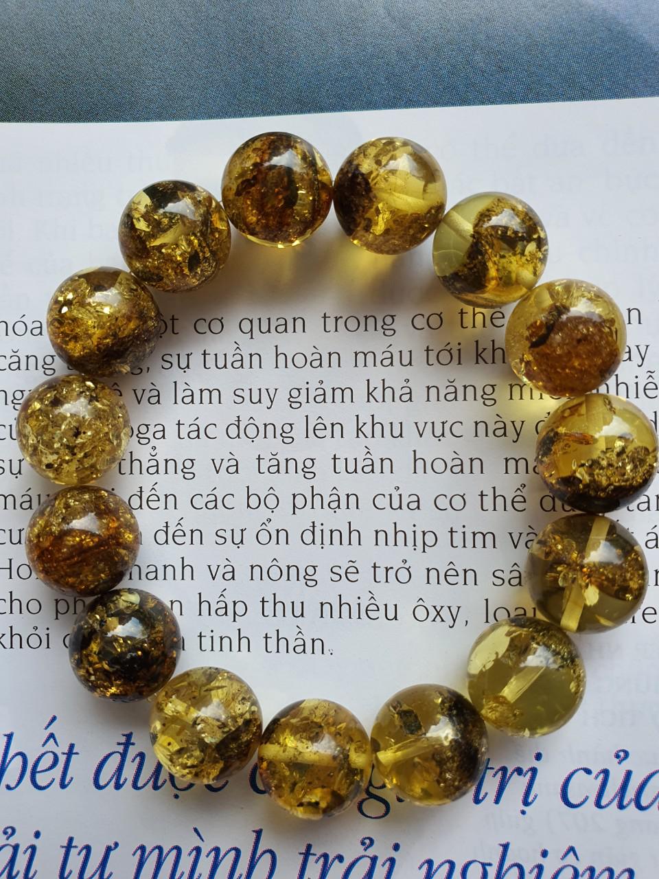 Vòng hổ phách Nga Baltic VHPMS127-04 12,5ly 16,3g size 16