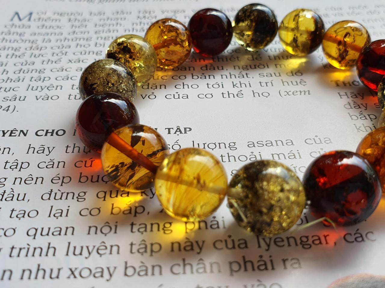 Vòng hổ phách Nga Baltic VHPMS127-11 12ly 15,6g size 16,5