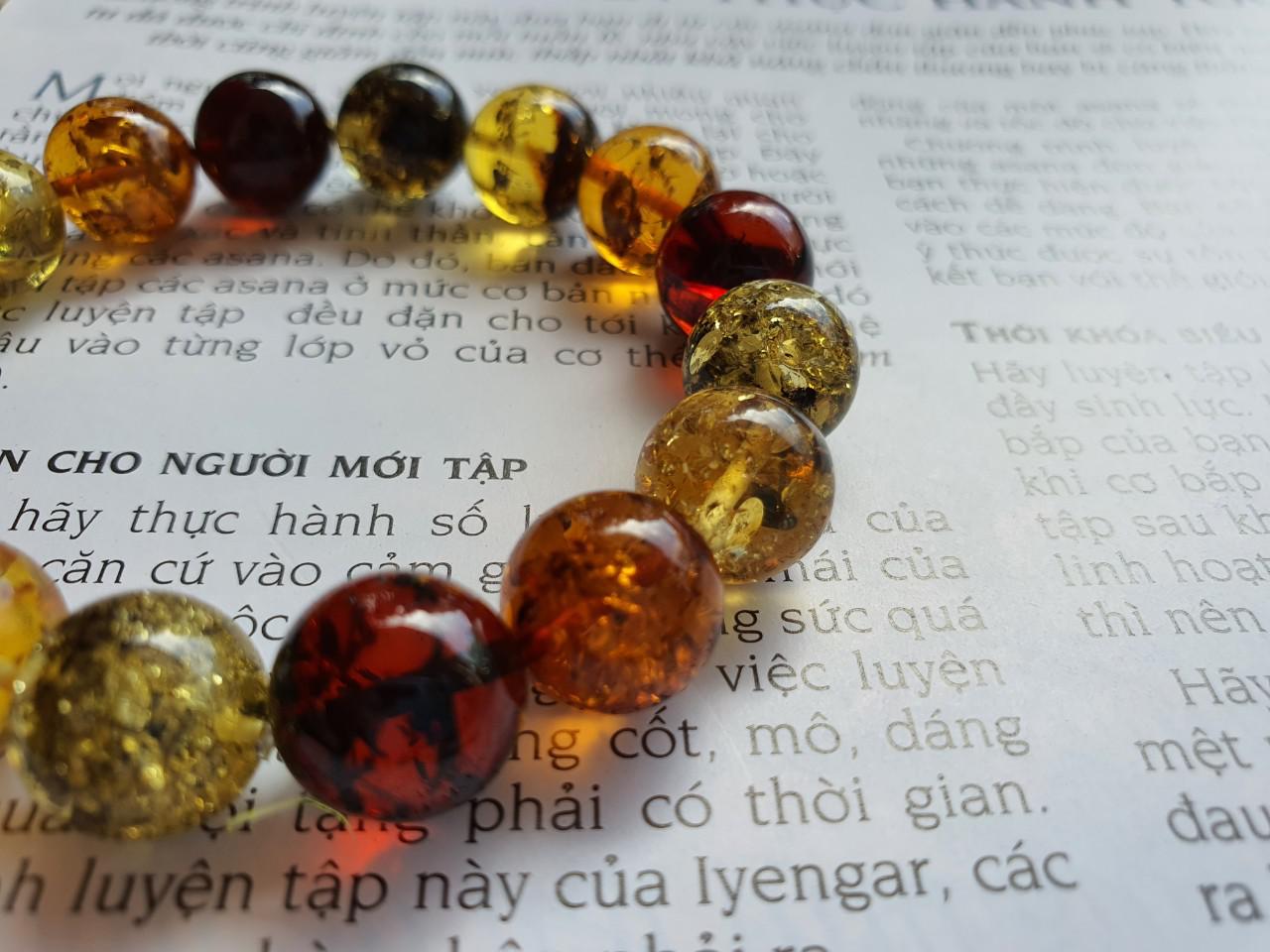Vòng hổ phách Nga Baltic VHPMS127-11 12ly 15,6g size 16,5