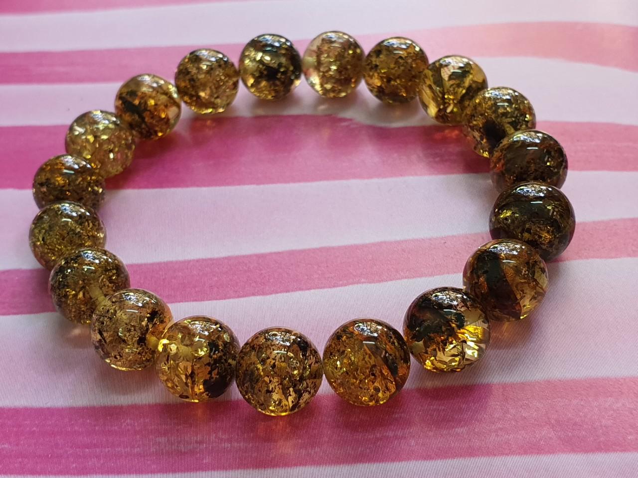 Vòng hổ phách Nga Baltic VHPMS128-05 10ly 10,6g size 16,5