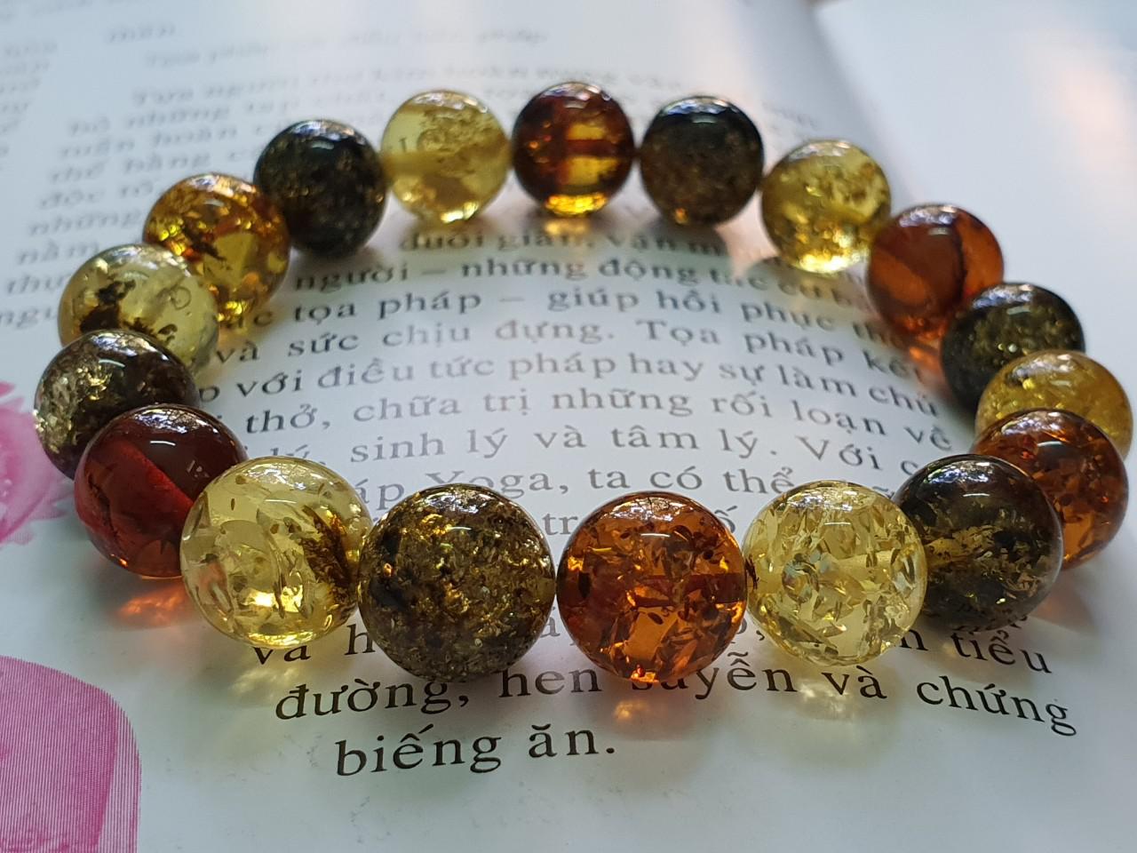 Vòng hổ phách Nga Baltic VHPMS128-06 10,5ly 12g size 16,5