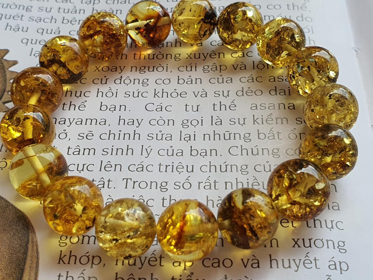 Vòng hổ phách Nga Baltic VHPMS129-05 11ly 12,9g size 16,4