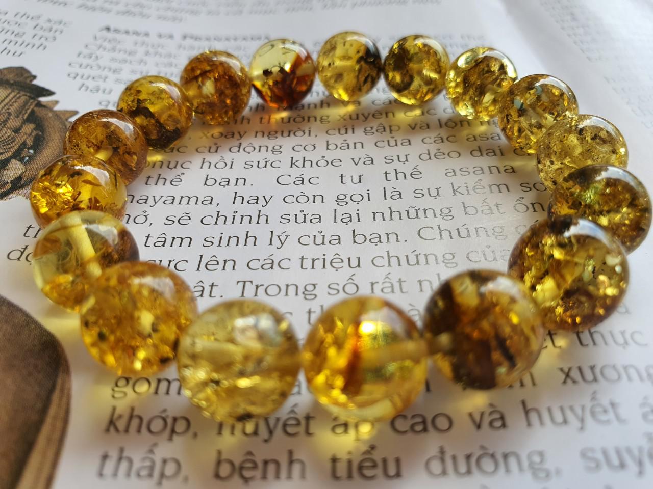 Vòng hổ phách Nga Baltic VHPMS129-05 11ly 12,9g size 16,4