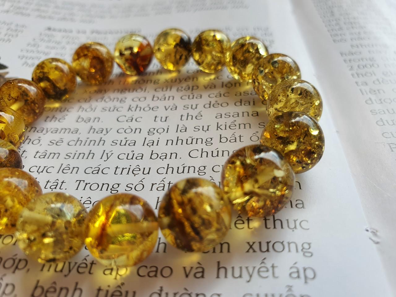 Vòng hổ phách Nga Baltic VHPMS129-05 11ly 12,9g size 16,4
