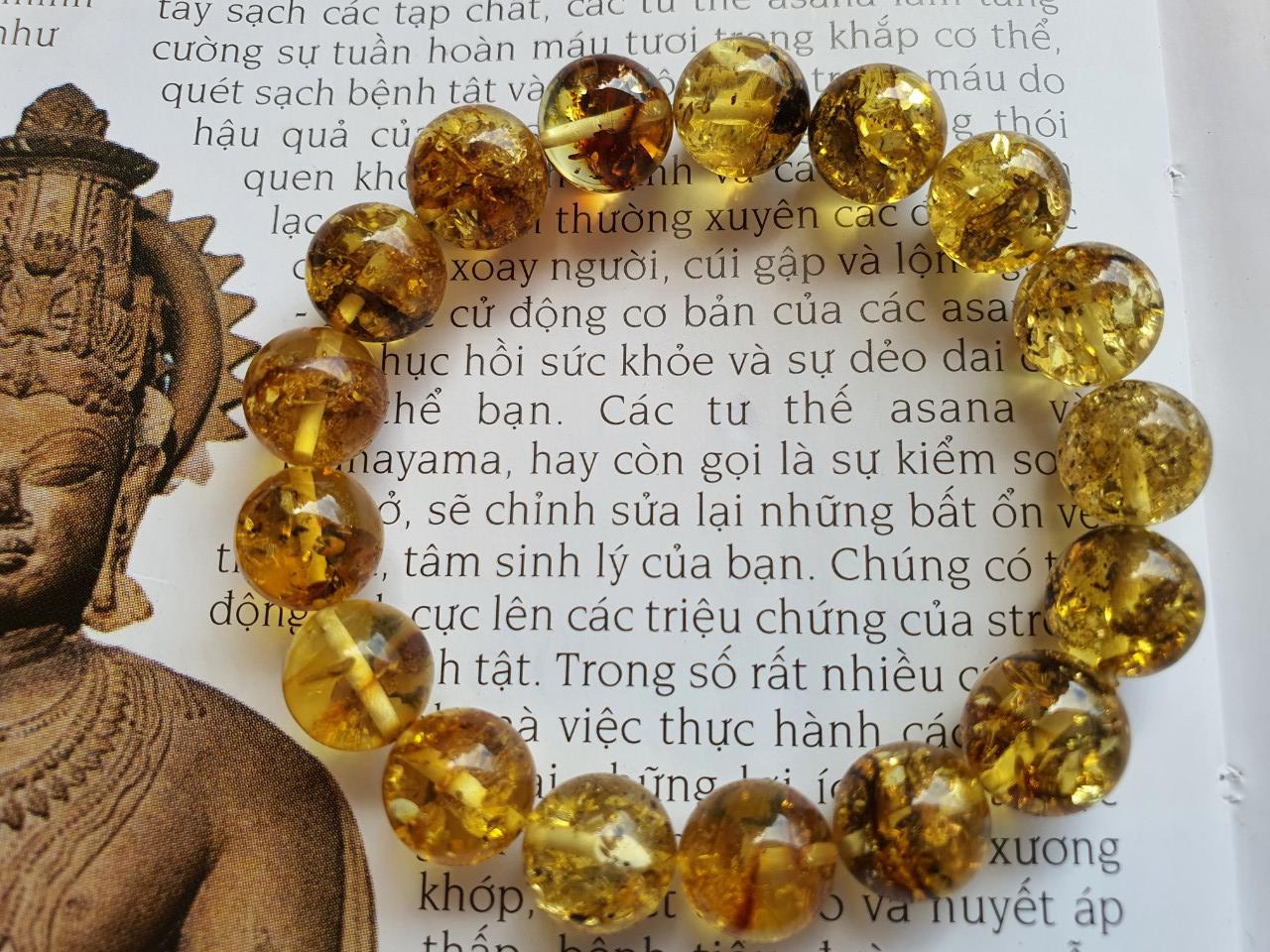 Vòng hổ phách Nga Baltic VHPMS129-05 11ly 12,9g size 16,4