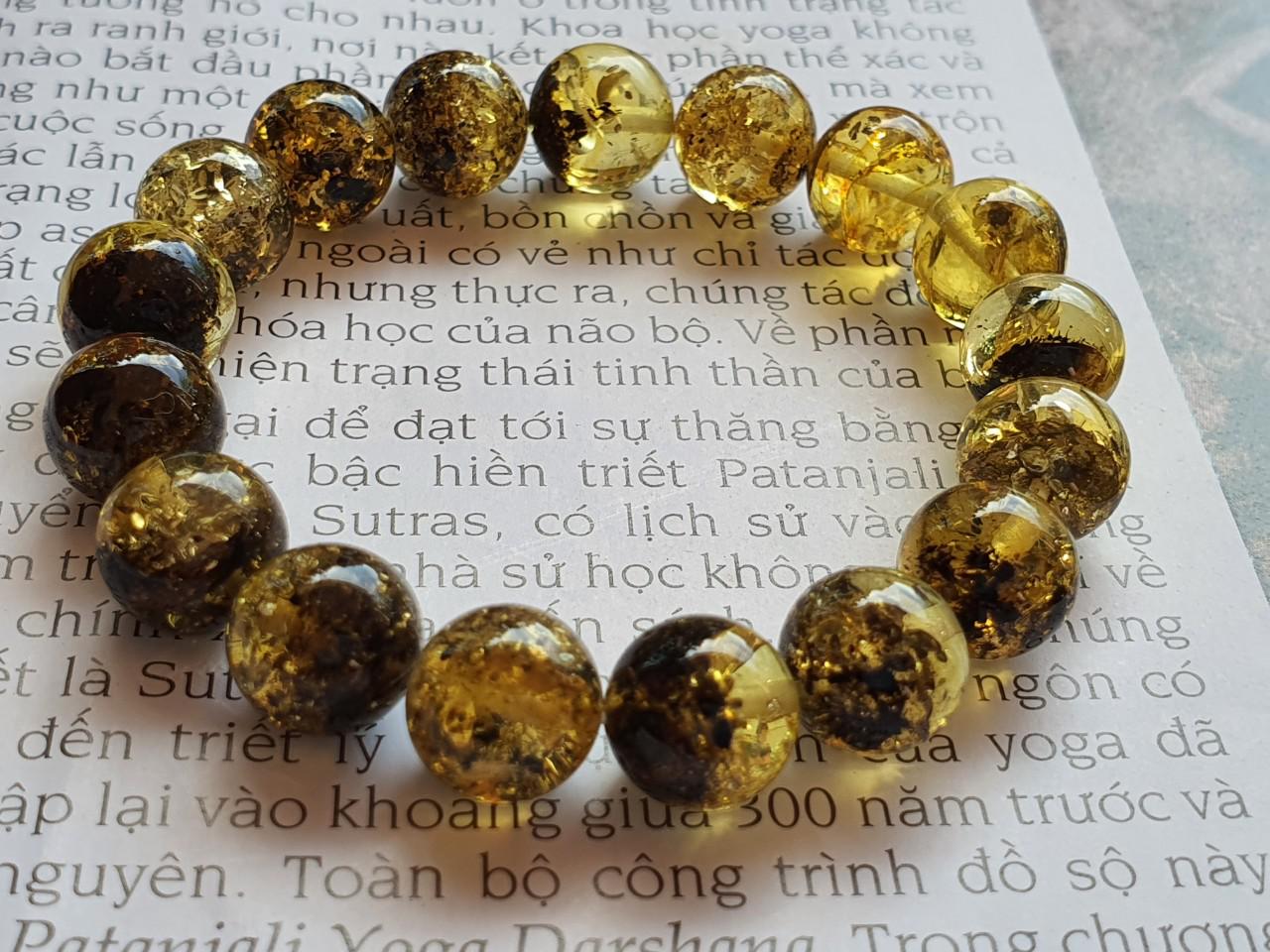 Vòng hổ phách Nga Baltic VHPMS129-06 10ly 9,6g size 15