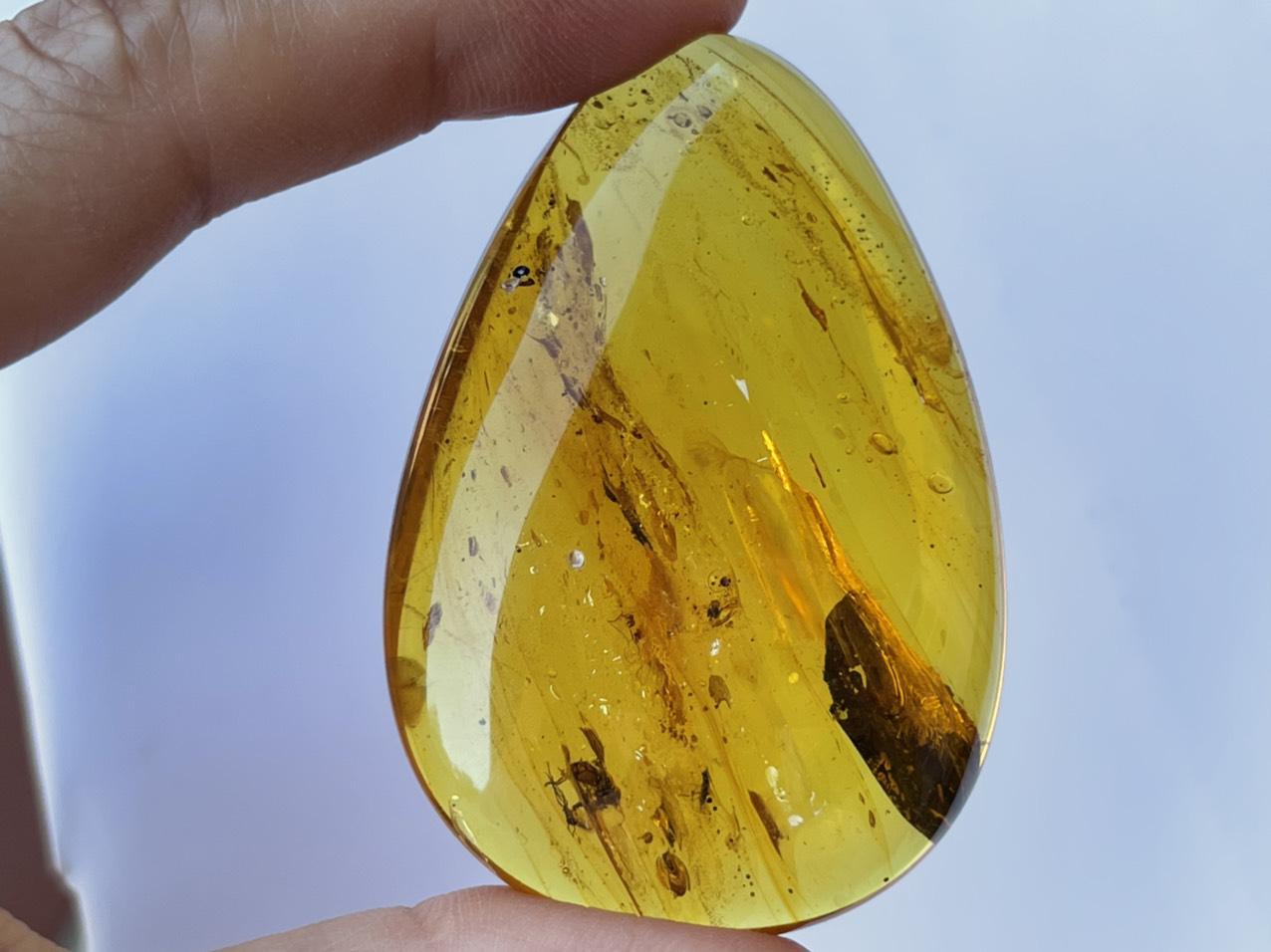 Mặt dây chuyền hổ phách có côn trùng MHP12072124