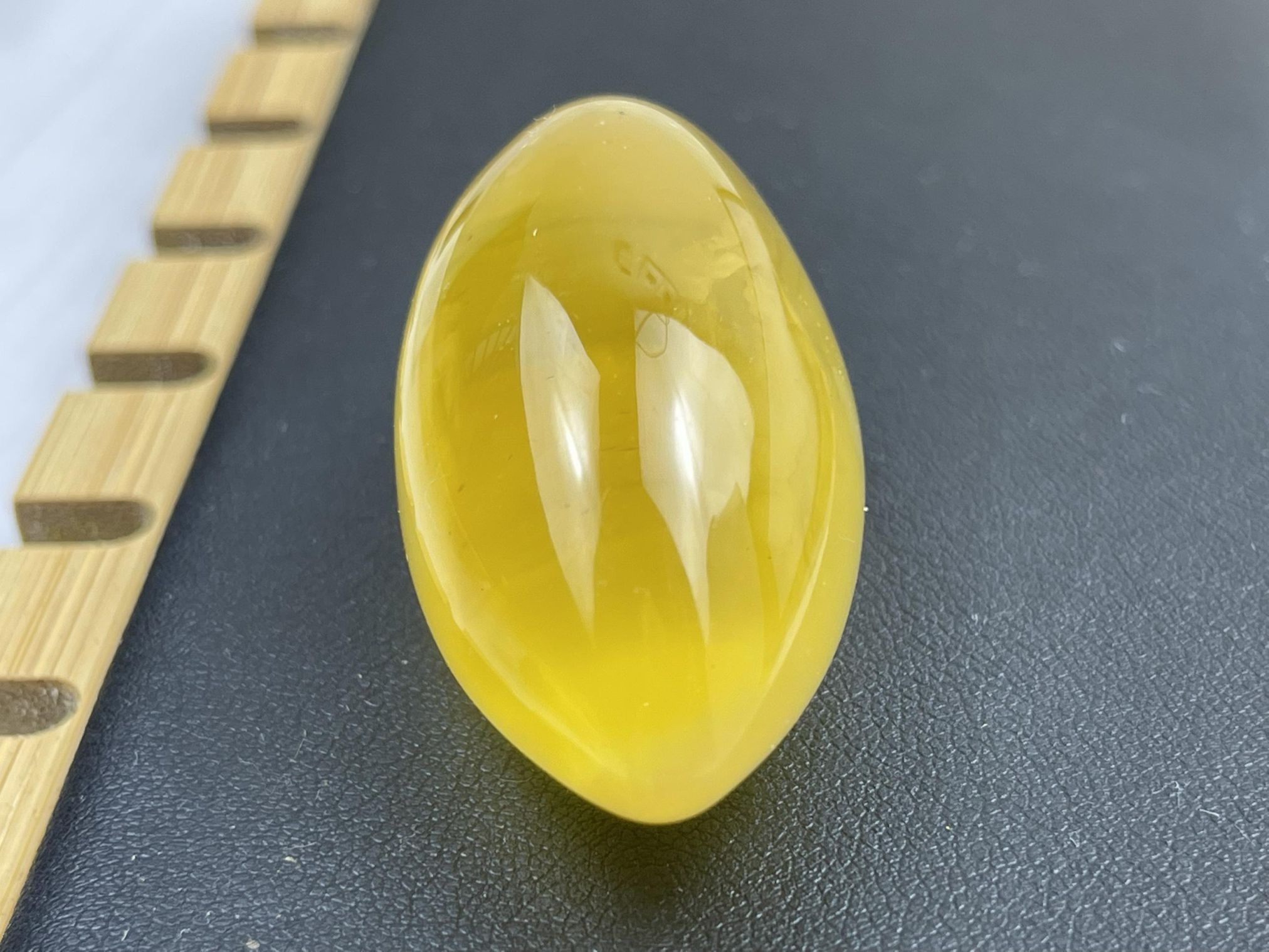 Mặt hổ phách MHP251121-11 17,3g 52x25x25 mm