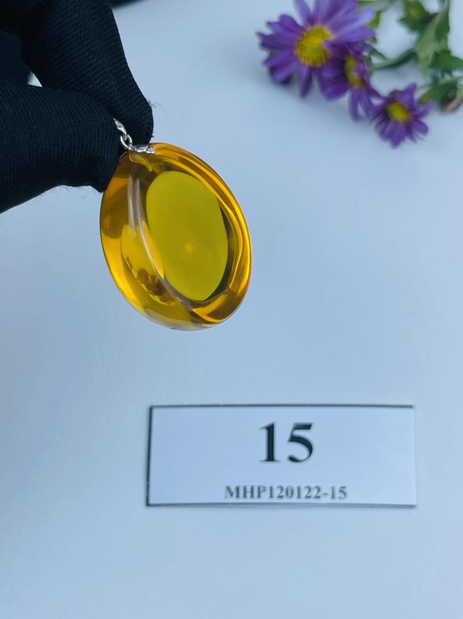 Mặt dây chuyền Hổ Phách MHP120122-15