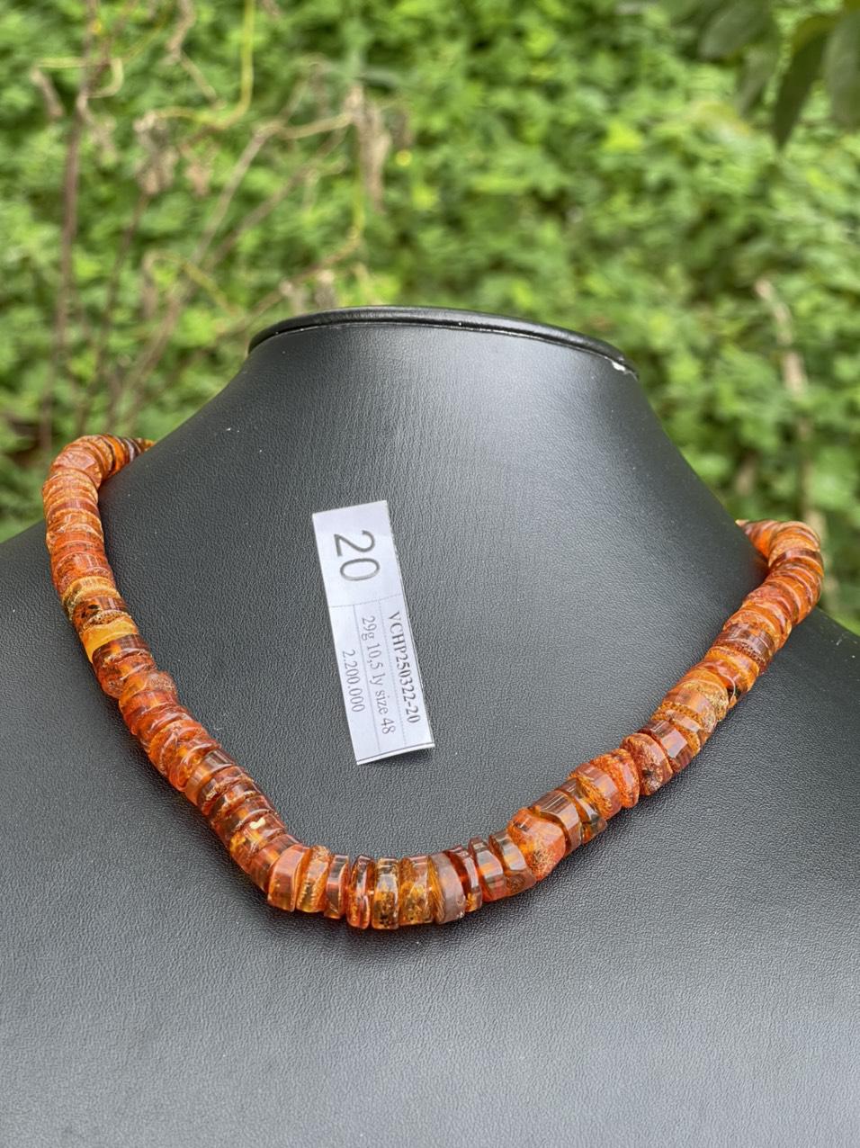 Vòng cổ Hổ Phách VCHP250322-20