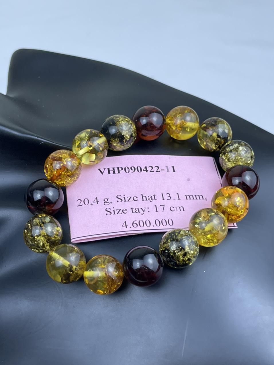 Vòng Hổ phách nhiều màu VHP090422-11