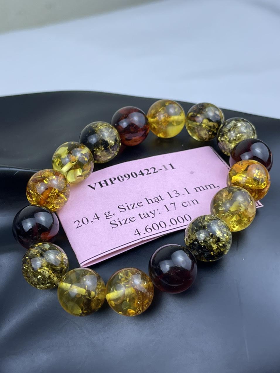 Vòng Hổ phách nhiều màu VHP090422-11