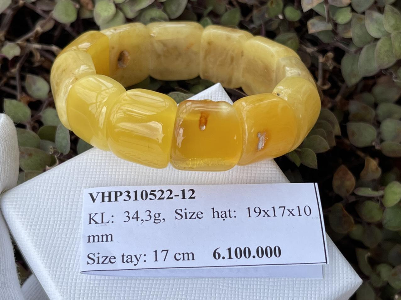 Vòng hổ phách tự nhiên VHP310522-12