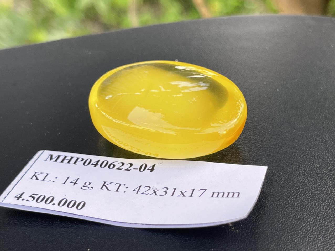 Mặt Hổ Phách Baltic tự nhiên nguyên khối MHP040622-04