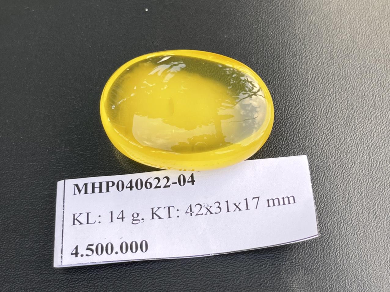 Mặt Hổ Phách Baltic tự nhiên nguyên khối MHP040622-04