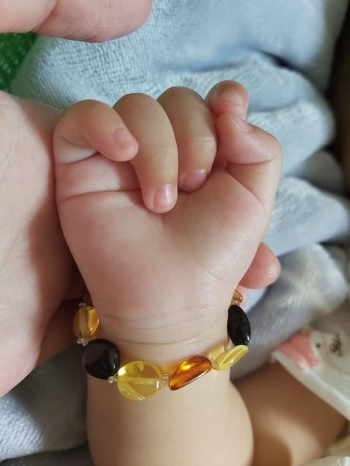 Vòng Hổ phách cho bé - Vòng tay 04