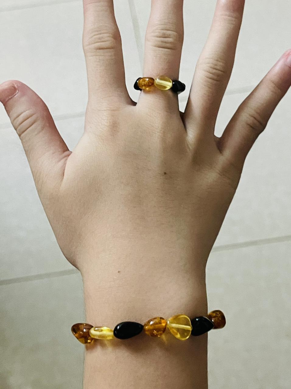 Vòng Hổ phách cho bé - Vòng tay 04