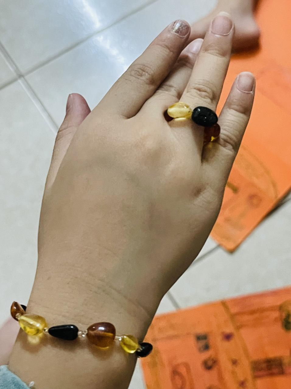 Vòng Hổ phách cho bé - Vòng tay 04