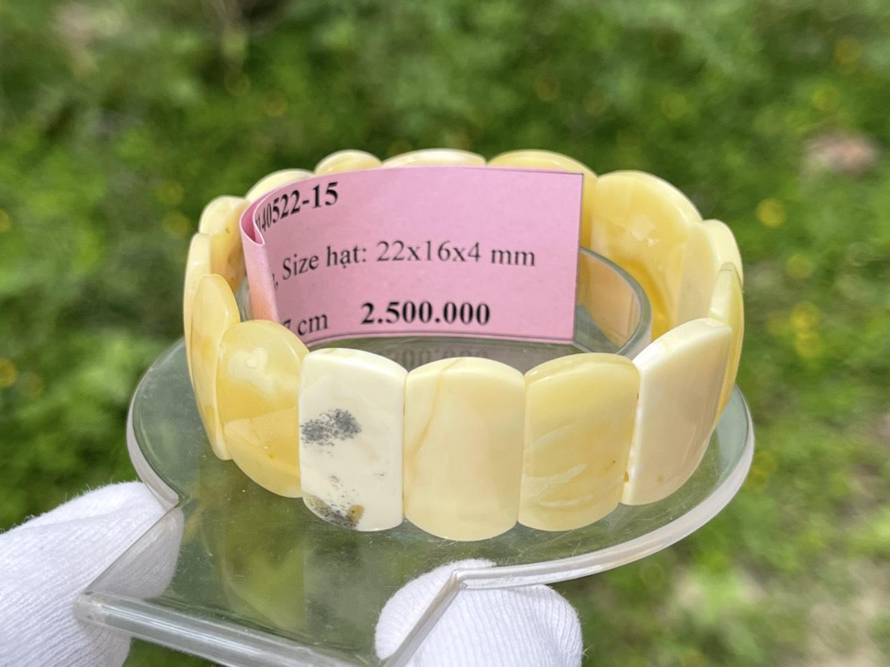 Vòng tay hổ phách VHP140522-15