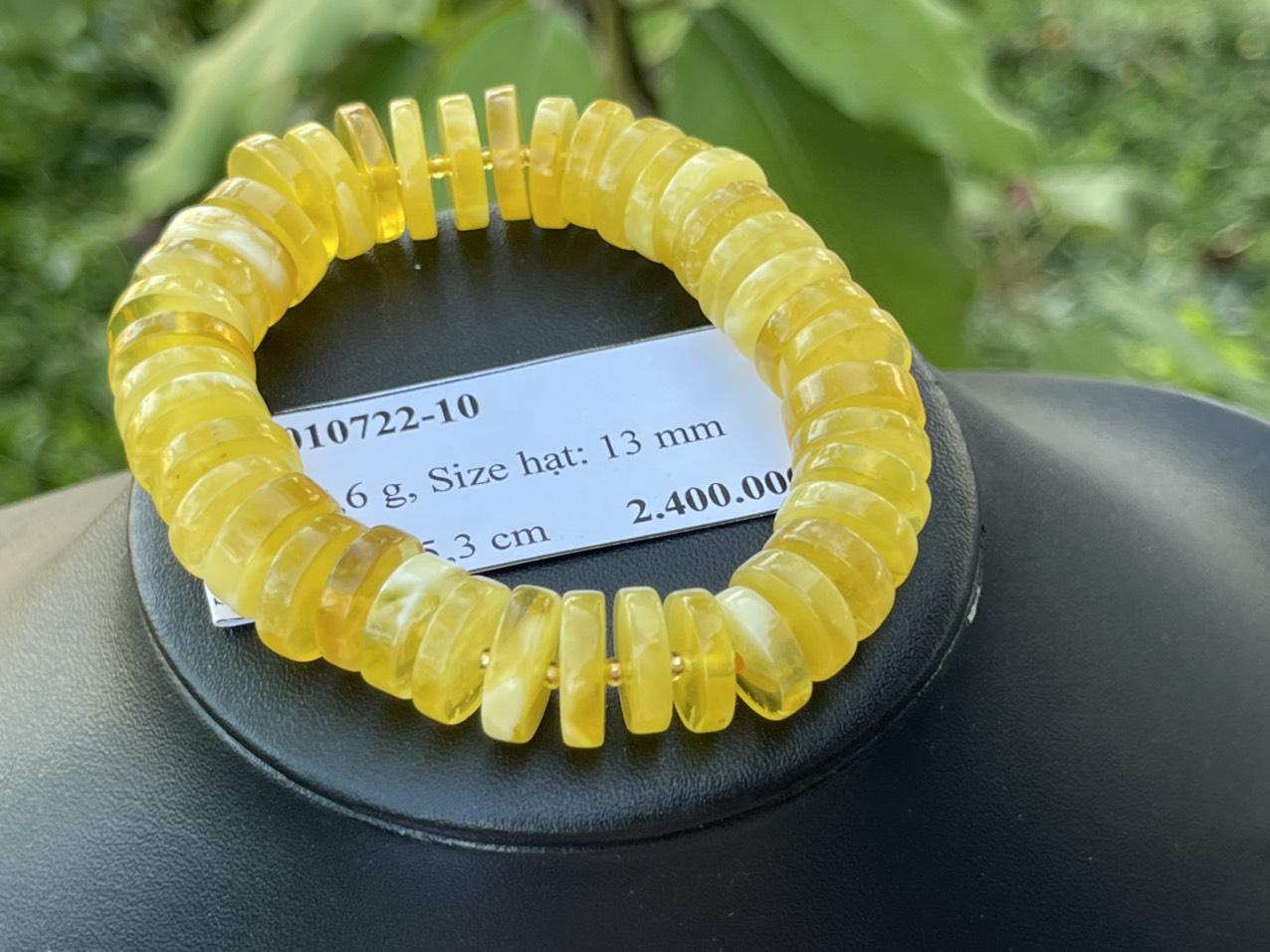 Vòng tay hổ phách VHP010722-10