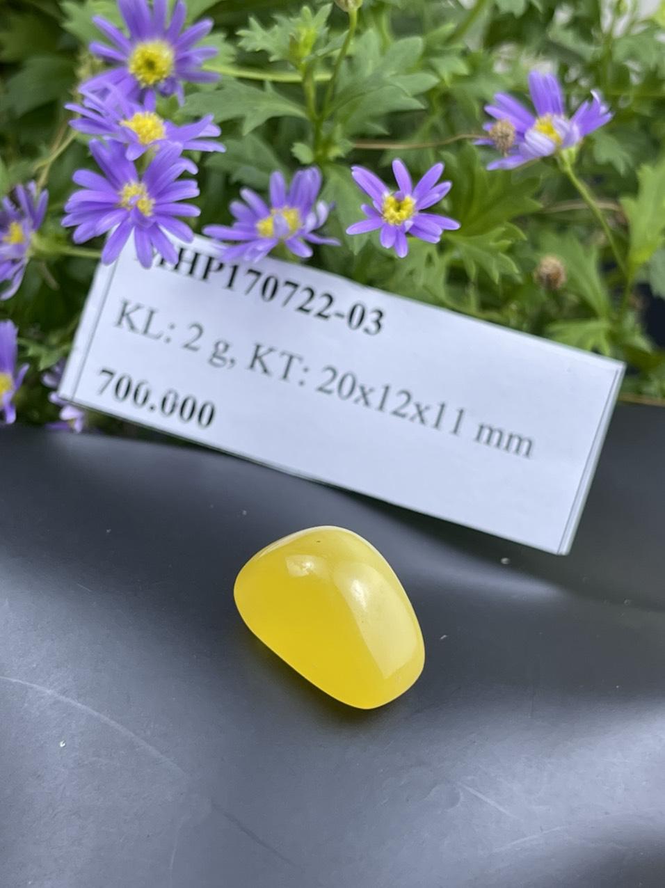 Mặt đá hổ phách vàng MHP170722-03