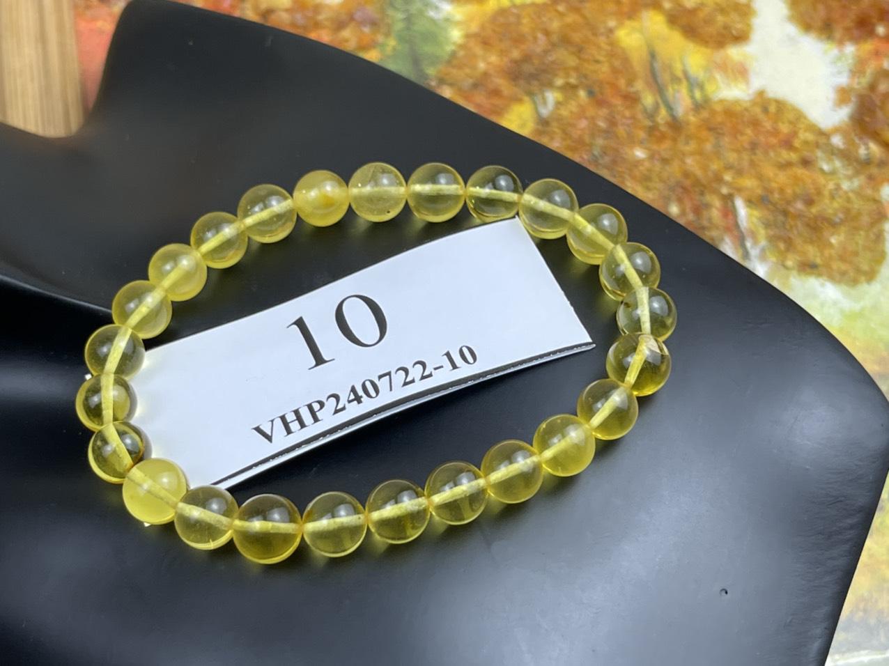 Vòng tay hổ phách vàng size nhỏ VHP240722-10