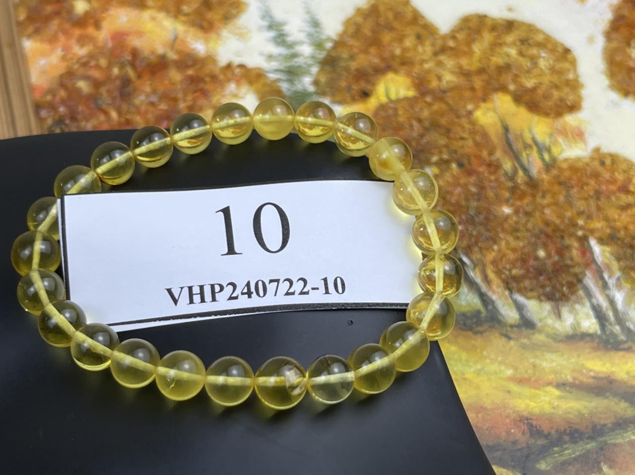 Vòng tay hổ phách vàng size nhỏ VHP240722-10