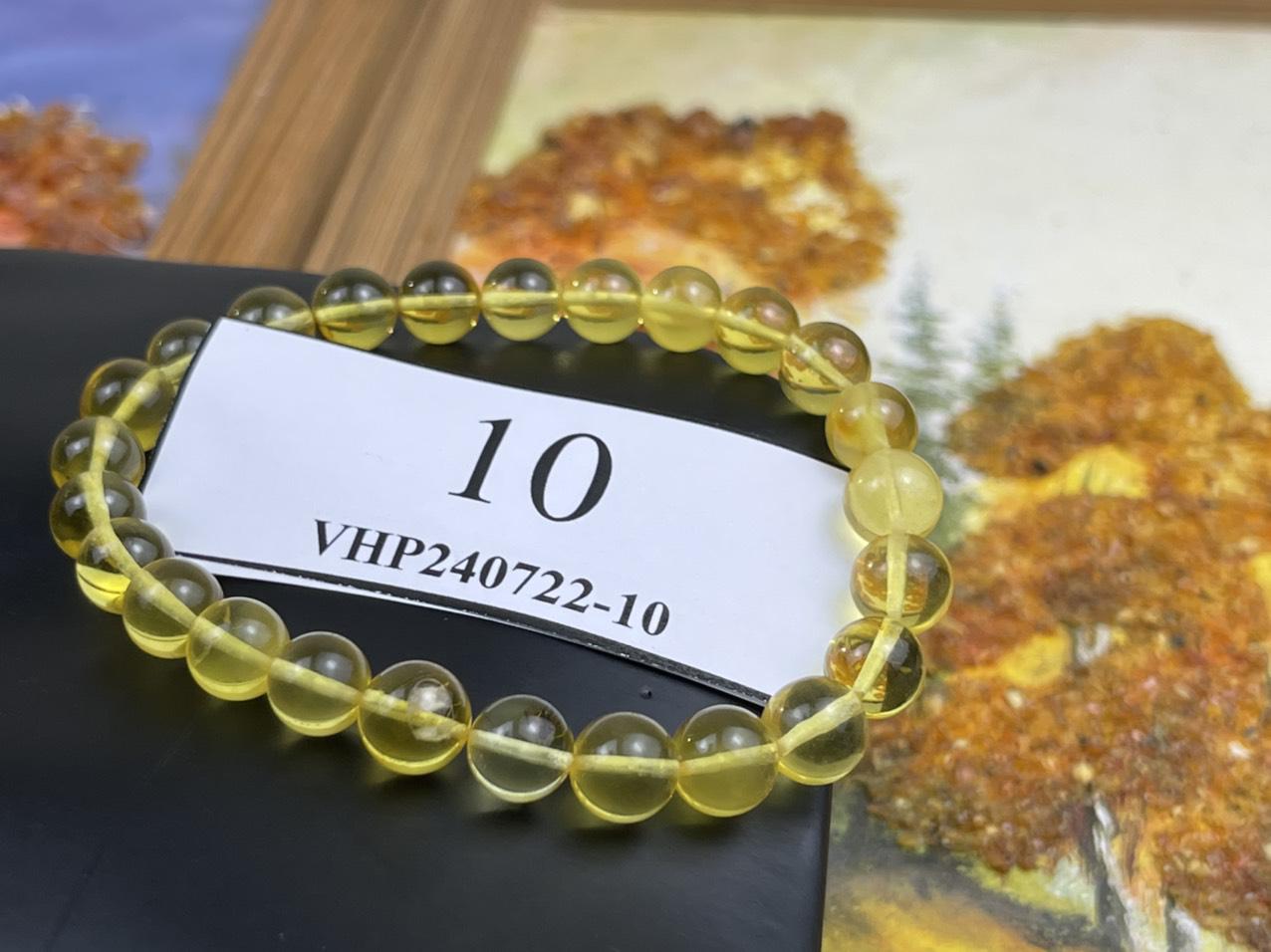 Vòng tay hổ phách vàng size nhỏ VHP240722-10