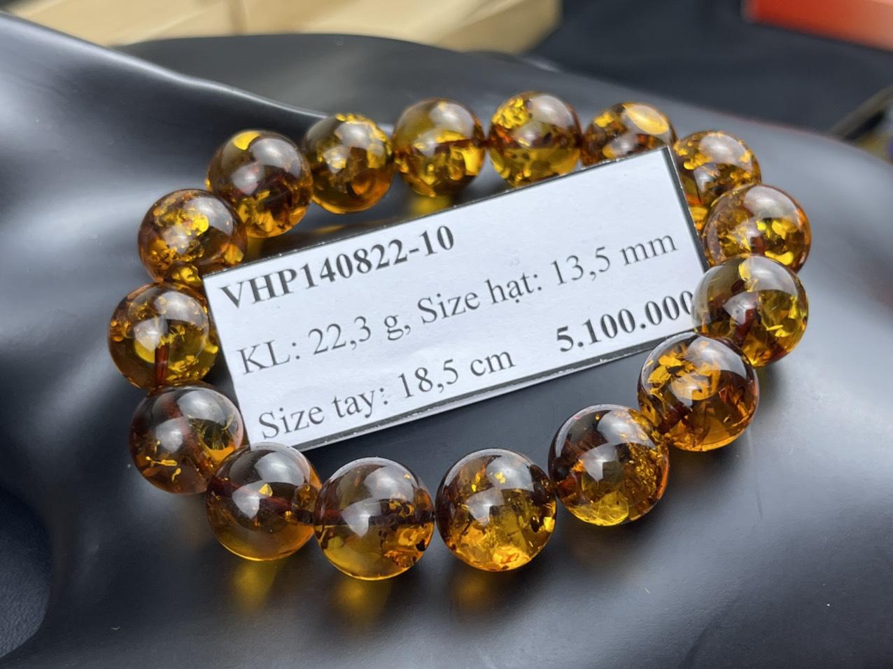 Vòng hổ phách nam VHP140822-10