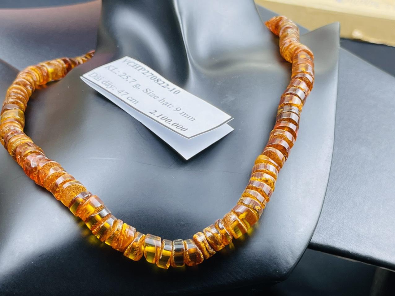 Vòng cổ hổ phách VCHP270822-10