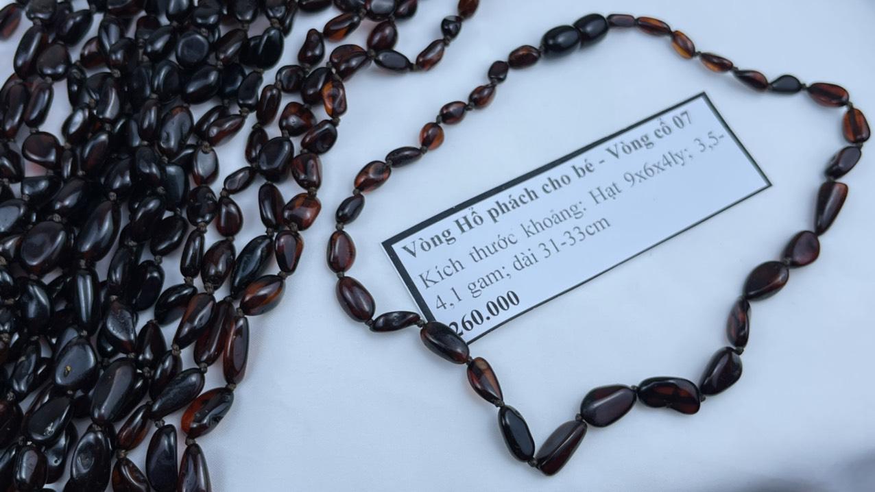 Vòng huyết phách cho bé - Vòng cổ 11 - 30.8