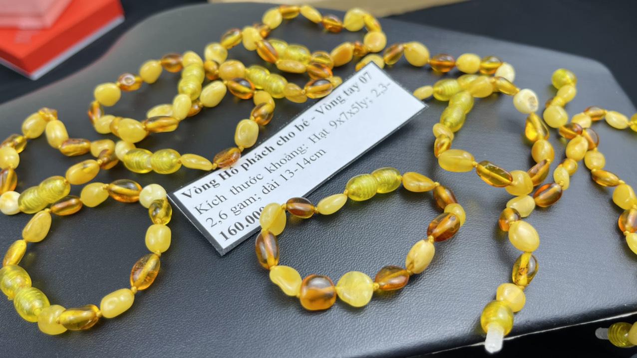 Vòng Hổ phách cho bé - Vòng tay 07