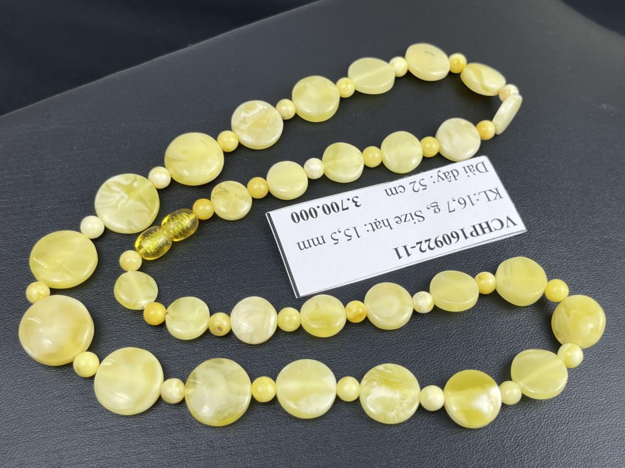 Vòng cổ hổ phách VCHP160922-11