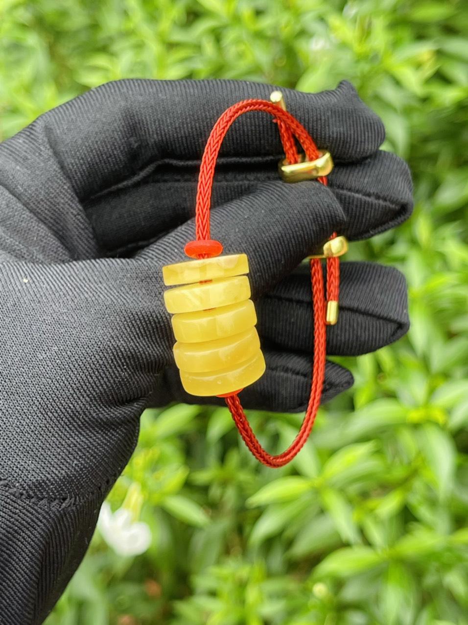 Vòng Hổ Phách ngũ điếu tài lộc