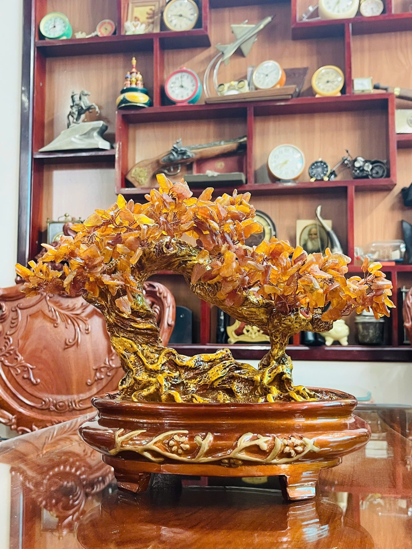 Cây Tài Lộc Hổ Phách – Tinh Hoa Tự Nhiên Và Phong Thủy 252CHP004