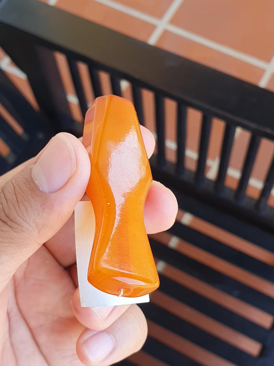 Tẩu Thuốc Hổ Phách Thời Liên Xô – Độc Bản Sưu Tầm Mới Nguyên, Mạ Vàng, Trọng Lượng 12,1g