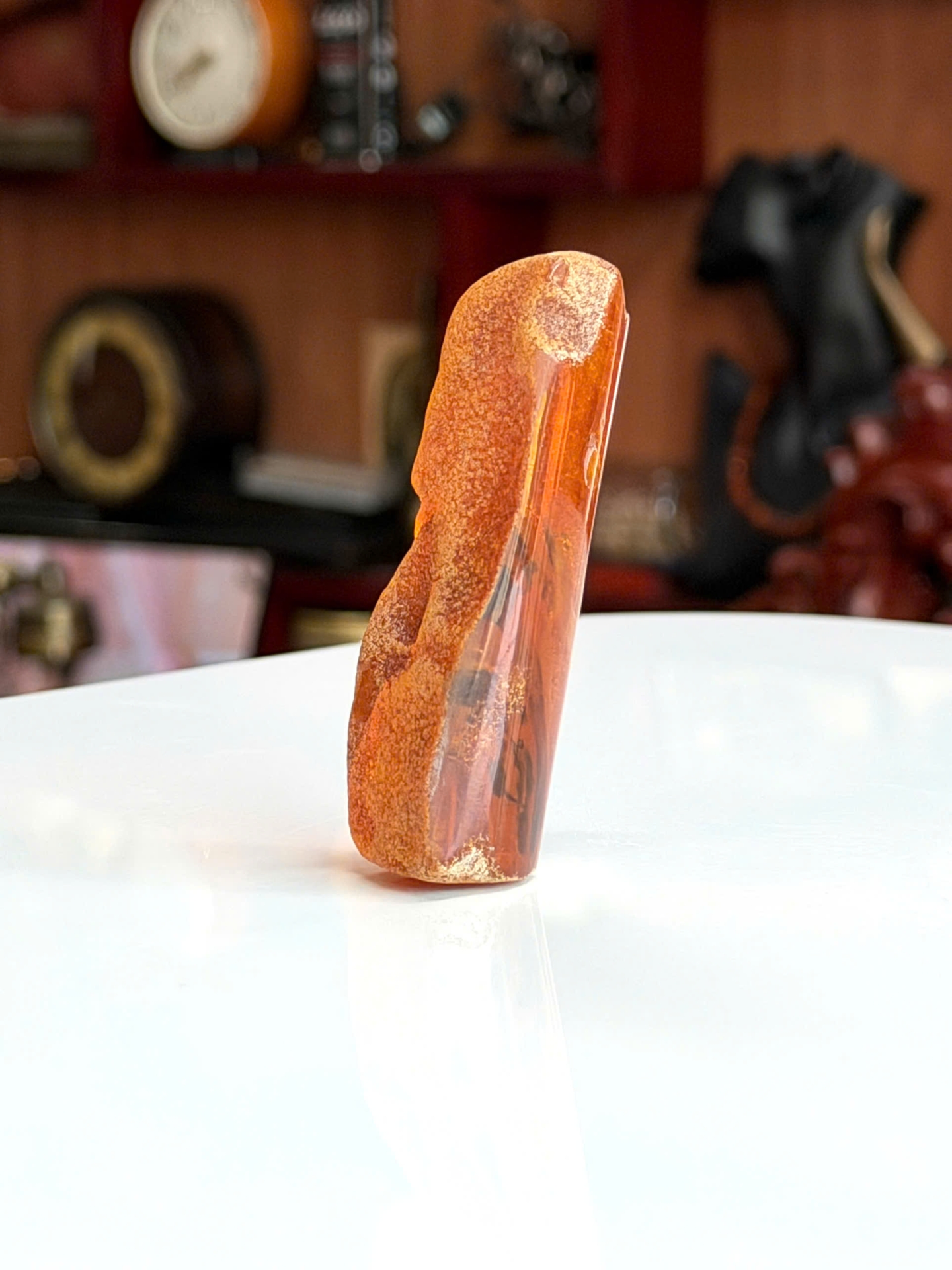 Mặt hổ phách thô MHPT250322-18